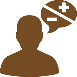 Arguments icon from business bicolor set vector