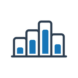 Bar diagram graphical solution business graph vector
