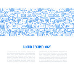 Cloud Computing Technology Icons vector image