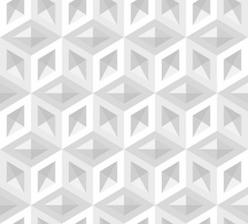 Geometric 3D Cube Pattern vector image