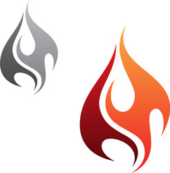 minimalist flame Vector Image