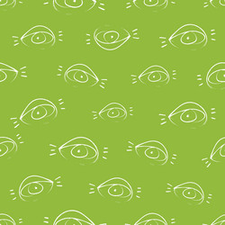Sketchy Open Eye Pattern vector image