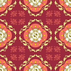 decorative repeating pattern with bright vector image