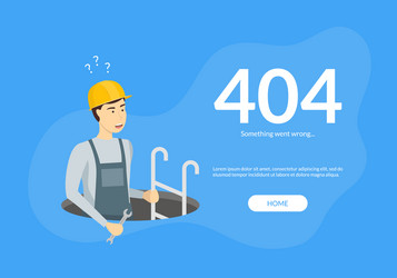 error page not found web template vector