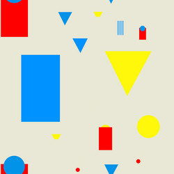 simple geometry seamless pattern vector image