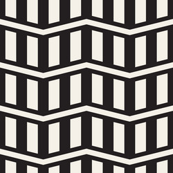 Zigzag Line Pattern - Monochrome vector image