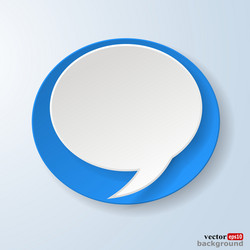 abstract paper speech bubble vector image