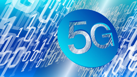 Future enterprise technology 5g binary code data vector