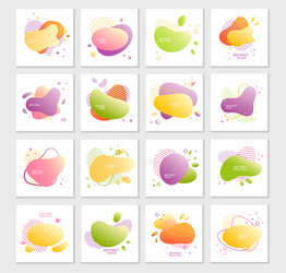abstract cover with fluid shapes and forms design vector image