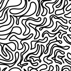 seamless abstract pattern of sinuous lines vector image