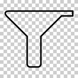 filter button web shape icon flat filtering vector image