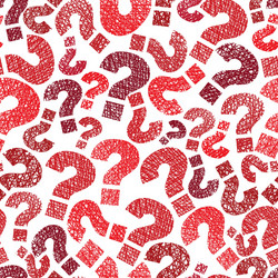 queries marks seamless pattern hand drawn lines vector image