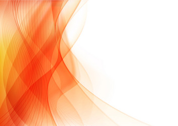 curve and blend light orange abstract background vector image