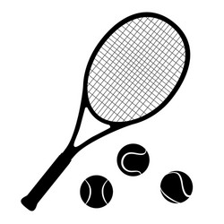 Crossed tennis rackets and tennis ball Royalty Free Vector