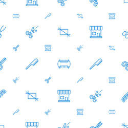 scissors icons pattern seamless white background vector