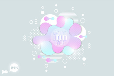 Modern liquid form design elements vector