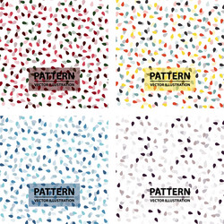 set of shades pattern with drops seamless vector