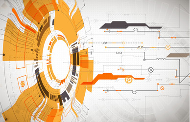 abstract background futuristic technology style vector image