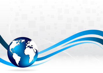 Background with globe Royalty Free Vector Image