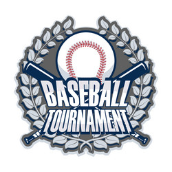 Baseball Tournament Badge Vector Image