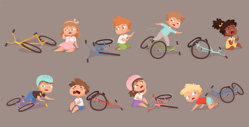 Cartoon Bike Rider Crashing