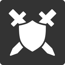 guard icon from commerce buttons overcolor set vector image