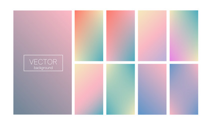 Modern gradient set abstract background vector