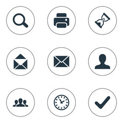 Set of simple application vector