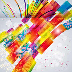 Abstract background with design elements vector