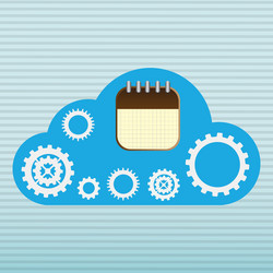 Cloud computing design vector