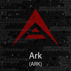 ark cryptocurrency background vector