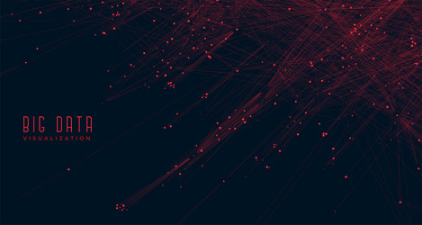 big data visualization concept background vector image