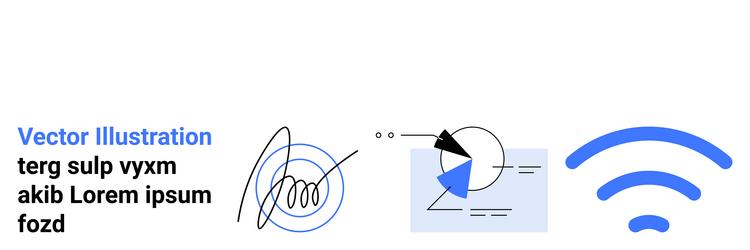abstract digital design featuring signature data vector image