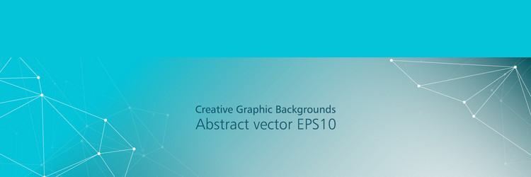 Abstract tech innovation graphic banner triangle vector