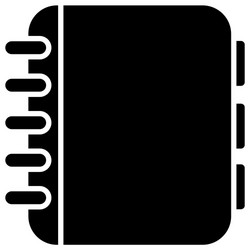 notebook icon image vector image