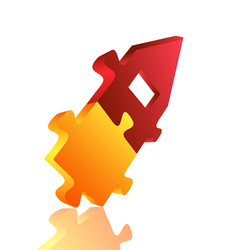 abstract 3d puzzle design element vector image