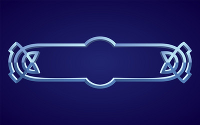 frame medieval game ui empty rectangle vector image
