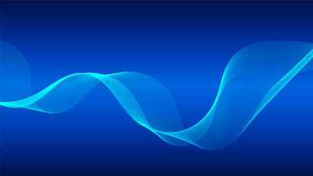geometric curved lines in gradient forming vector image