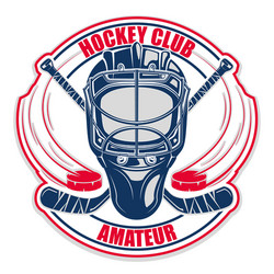 Hockey Club Emblem Vector Image