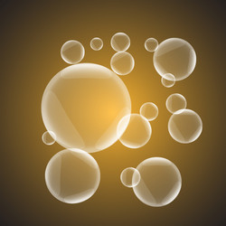 Abstract Glossy Bubble Background vector image