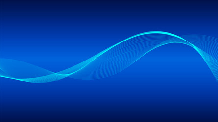 geometric curved lines in gradient forming vector image