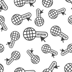 go to web seamless pattern background icon vector image
