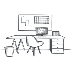 Office Sketch Vector Images (over 45,000)