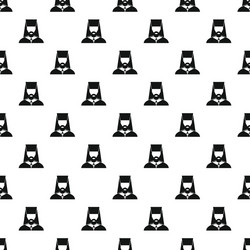 orthodox priest pattern simple style vector image
