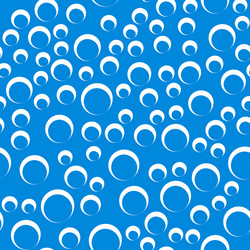 random bubbles seamless pattern - contour circles vector image