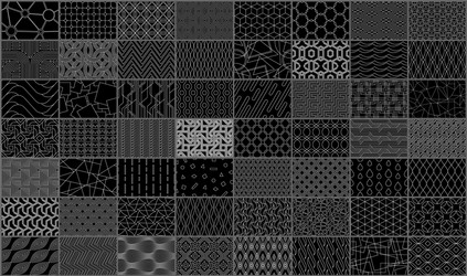 Set of linear seamless geometric pattern vector