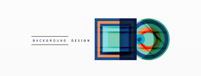 geometric shapes design with dynamic shadow vector