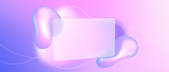 glass morphism abstract gradient background design vector image