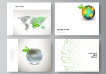 layout presentation slides design vector image