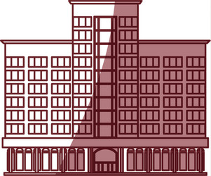 building hotel tourism vector